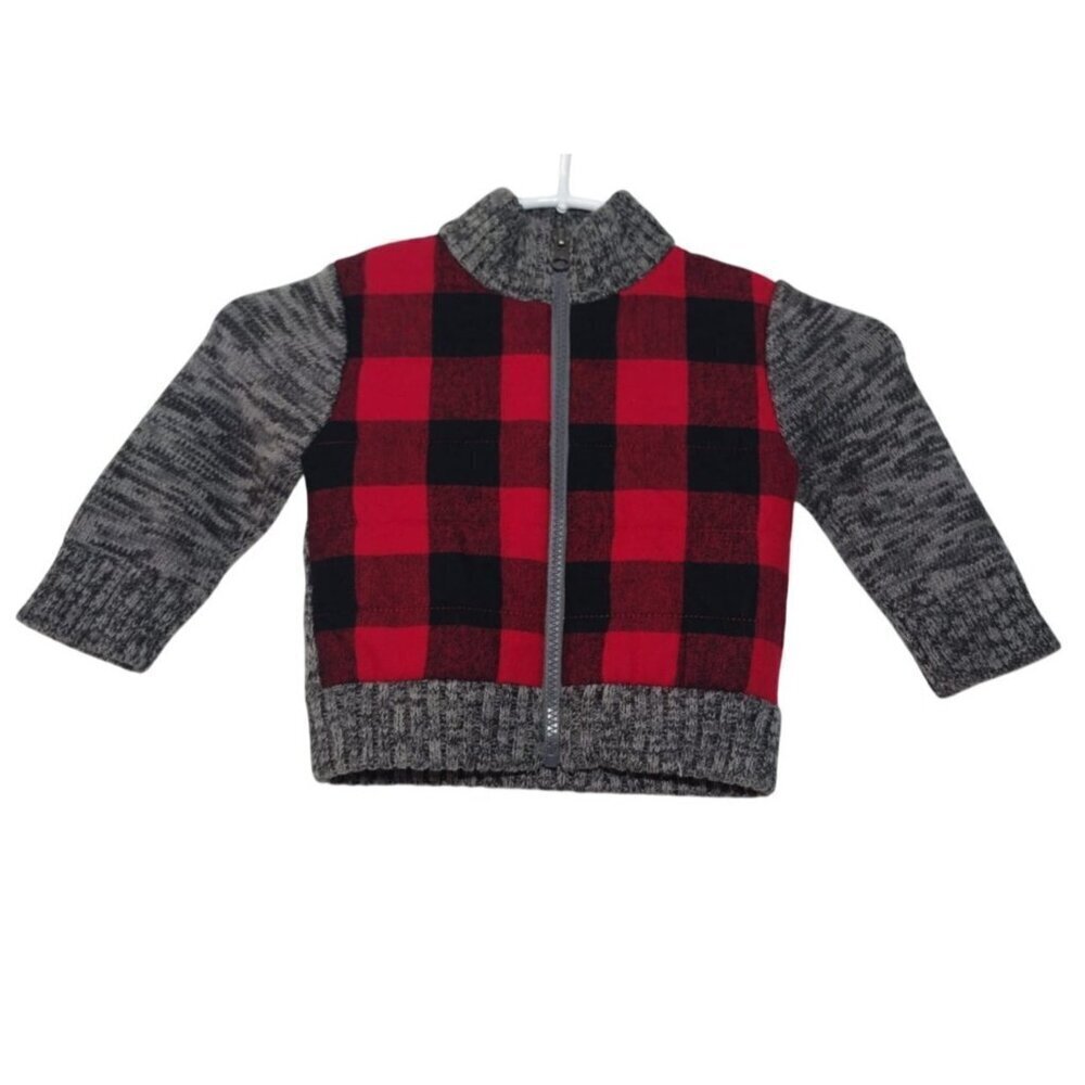 Buffalo Plaid Toddler Cardigan Sweater Size 1T. NWT